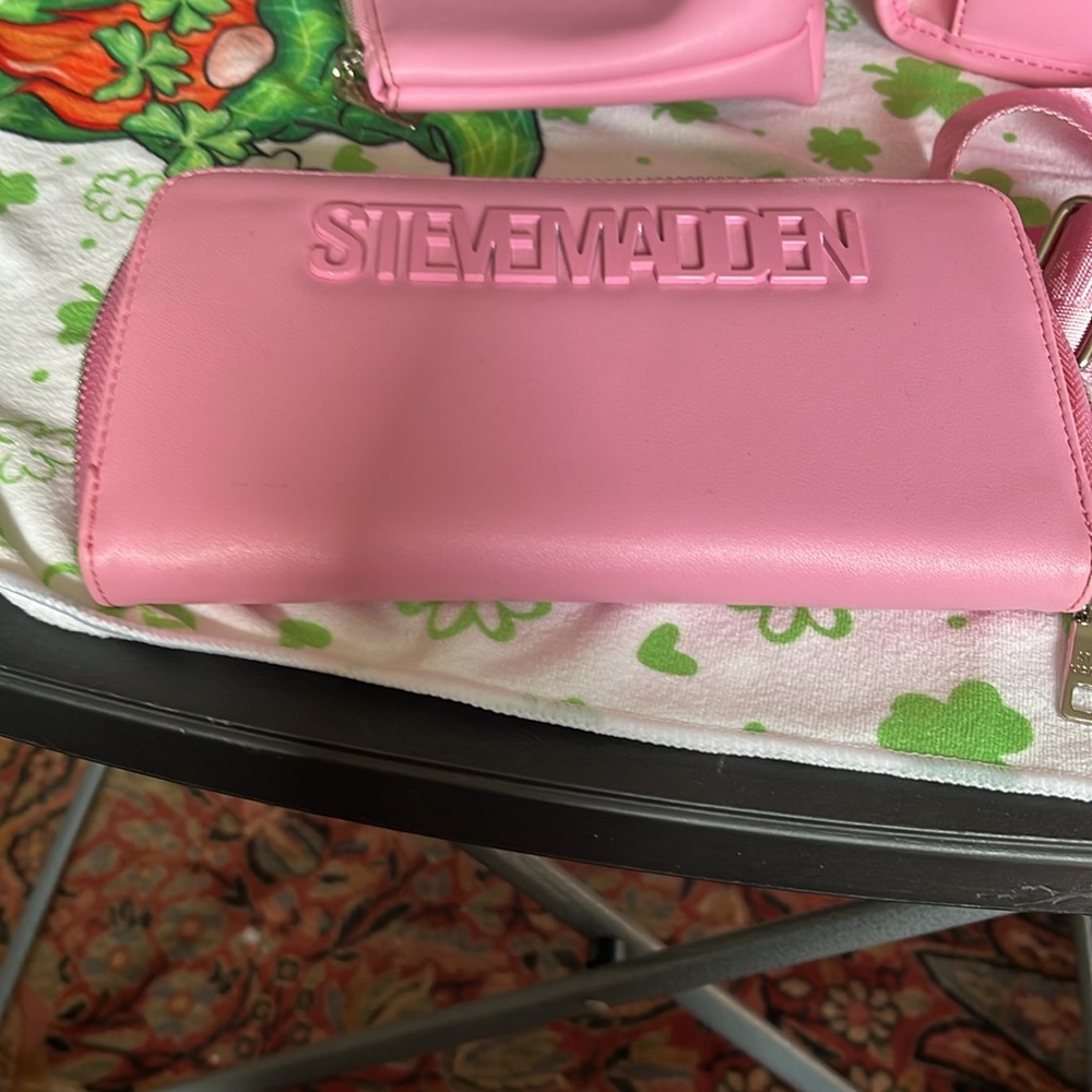 Pink Transparent Tote Bag Set Steve Madden - image 4